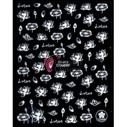 Stickere 3D pentru unghii Albe Carving Cod CC015